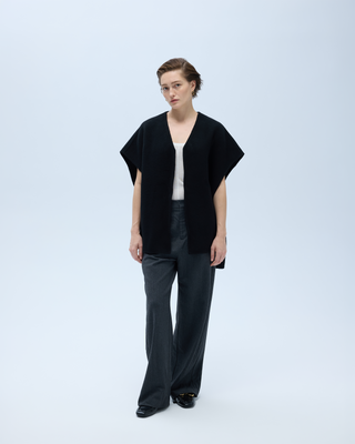 Drape Vest | Charred Cedar