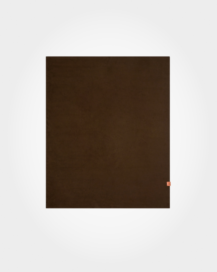 Hush Wool Throw Blanket | Dark Bark