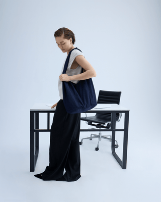 Gather Denim Tote Bag | Dusk Denim - Murmurs