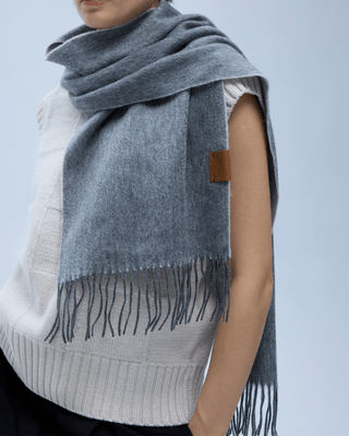 Whisper Long Scarf | Cloud Ash - Murmurs