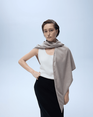 Whisper Triangle Wrap | Clay Mist - Murmurs